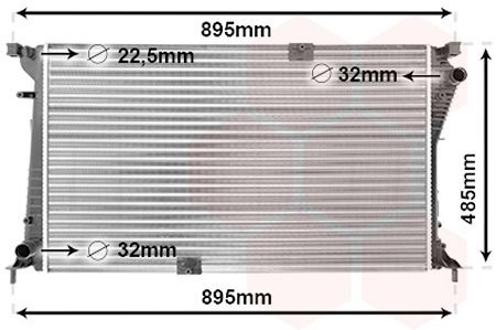 Radiator VAN WEZEL 43002490