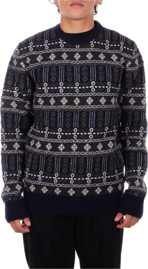 Barbour Barbour Grangetown Fair Isle Crew Neck Sweater - Black - L Barbour Barbour Grangetown Fair Isle Crew Neck Sweater - Black - L