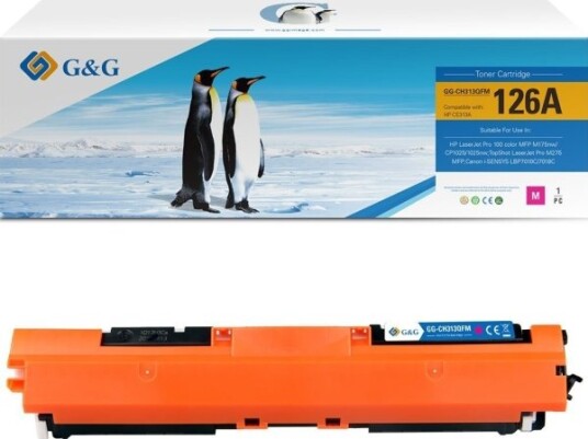 G&G Toner G&G-Kompatibel Toner Med Hp Ce313a Nt-Ch313fm-A Hp 126A Magenta 1000S