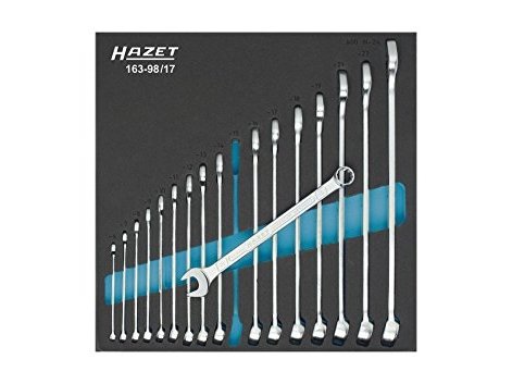 Hazet 163-98/17, Rustfritt Stål, 17 Stykker Hazet 163-98/17, Rustfritt Stål, 17 Stykker