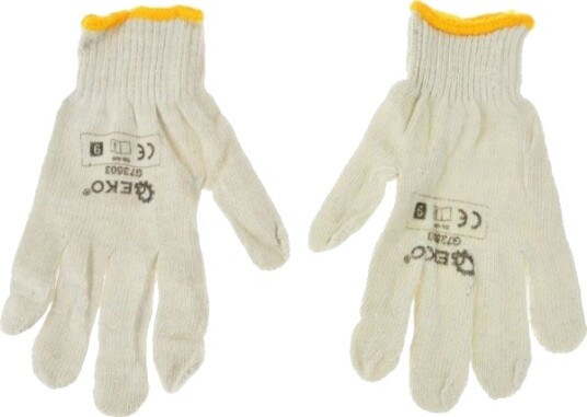 Geko Strikkede Arbeidshansker (12/600) Størrelse 9" (G73503)