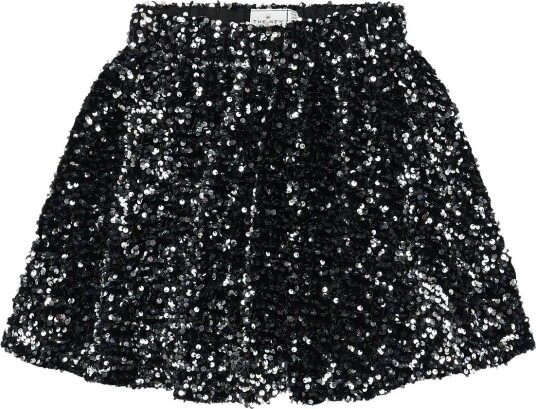 The New Tnyarlin Sequin Skirt BLACK BEAUTY 146/152
