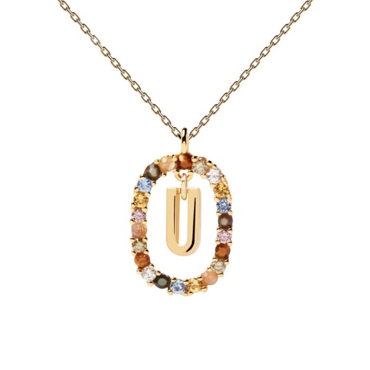 PDPAOLA Letter U Halskjede 18 kt. Gullbelagt sølv CO01-280-U - Dame - 925 sterling silver PDPAOLA Letter U Halskjede 18 kt. Gullbelagt sølv CO01-280-U - Dame - 925 sterling silver