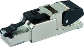 Telegärtner J00026a2113 Rj-45 Svart Rustfritt Stål Cat6a 10 Stykker
