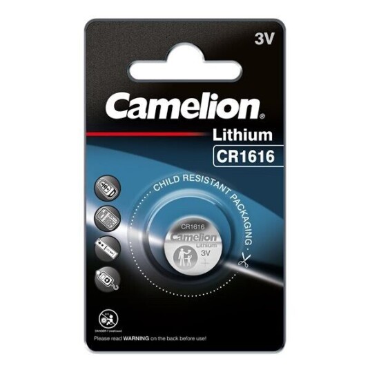 Camelion CR1616 3V Litium Knappcellebatteri 50mAh - Universale Batterier Camelion CR1616 3V Litium Knappcellebatteri 50mAh - Universale Batterier