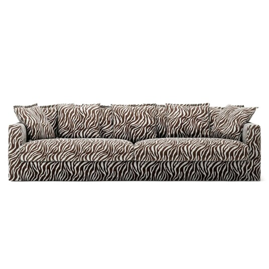 Decotique Le Grand Air 4 Seter Sofa Lin Zebra
