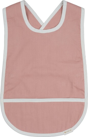 Fabelab Cross Back Bib Old Rose Pink 28X44CM