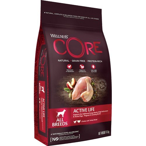 Core Wellness Adult Active Life Chicken & Turkey 10Kg Core Wellness Adult Active Life Chicken & Turkey 10Kg