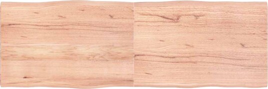  Bordplate lysebrun 180x60x(2-4)cm behandlet heltre naturlig 363978