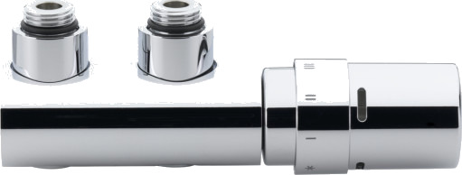 Danfoss VHX DUO/RAX, vinklet tut, krom
