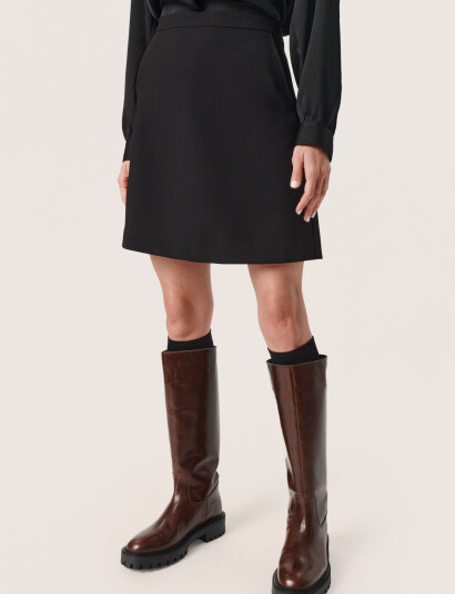 Soaked in Luxury Slcorinne Aline Skirt - Black - XL