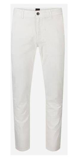 BOSS Slim Fit Chinos - Natural Hvit 34/34