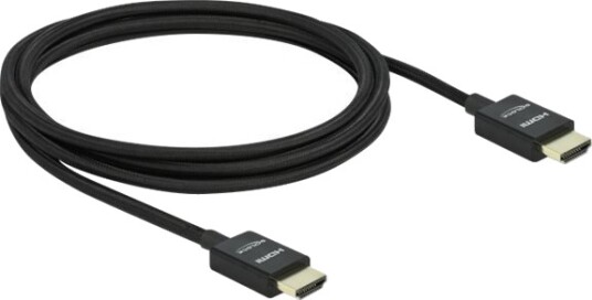 Delock Ultra High Speed Hdmi Kabel Hdmi Hann Til Hdmi Hann 2 M Koaksial Svart 8K Støtte