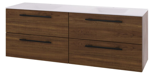 Linn Bad Ingrid D45cm Servantskap Mørk eik / 160cm Dobbel LB-110816D Linn Bad Ingrid D45cm Servantskap Mørk eik / 160cm Dobbel LB-110816D