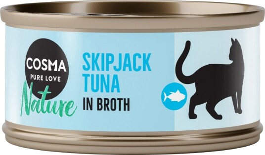 Cosma Våtfôr Nature Skipjack Tunfisk 24 X 70 G