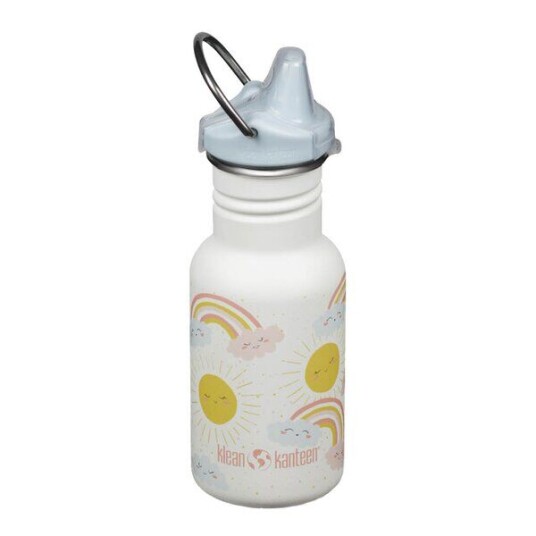 Klean Kanteen - Kid Classic Narrow flaske 0,35L med tutelokk Rainbows