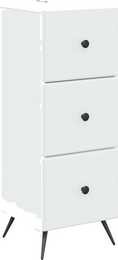 vidaXL Skuffeskap Hvit 33 x 34,5 x 90 cm Konstruert tre vidaXL Skuffeskap Hvit 33 x 34,5 x 90 cm Konstruert tre