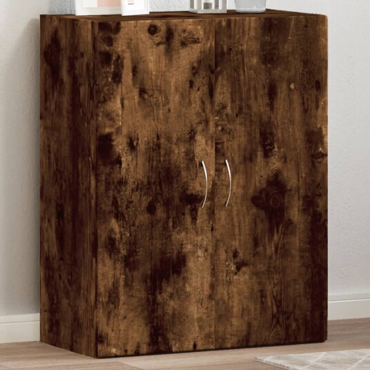  Arkivskap røkt eik 60x32x77,5 cm konstruert tre
