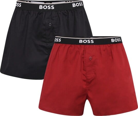 BOSS 2P Boxer Shorts Ew MEDIUM RED M BOSS 2P Boxer Shorts Ew MEDIUM RED M