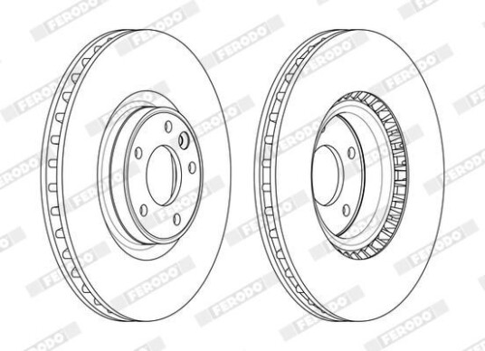 Bremseskive FERODO DDF2601C-1 Bremseskive FERODO DDF2601C-1