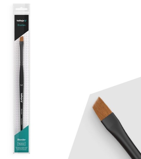 Vallejo Pensel - Blender Angled Synthetic Medium Vallejo Pensel - Blender Angled Synthetic Medium
