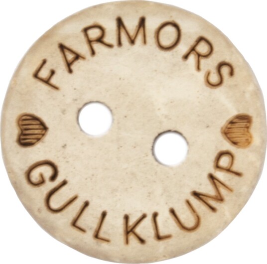 Kort Og Godt Knapp Farmors Gullklump 15Mm