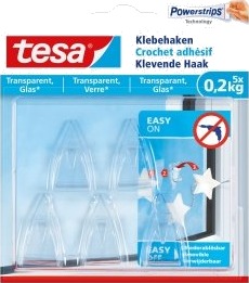 Tesa Selvheftende Krok Transparent