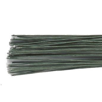 Blomsterwire Mørk Grønn 50stk 0,45mm 