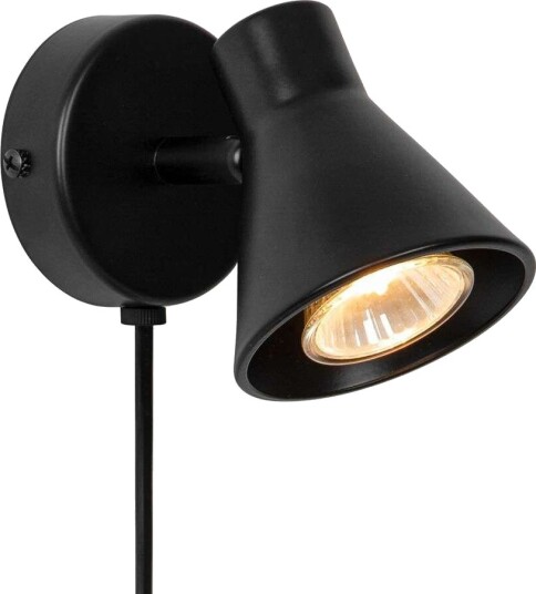 Nordlux Eik Vegglampe Sort