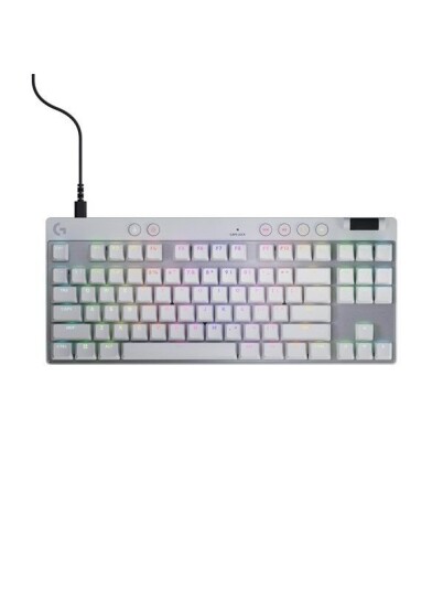 Logitech G PRO X TKLinear Linear Gamingtastatur Fransk Hvit Logitech G PRO X TKLinear Linear Gamingtastatur Fransk Hvit