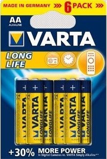 Varta Longlife Batteri 6 X Aa-Type Alkalisk 