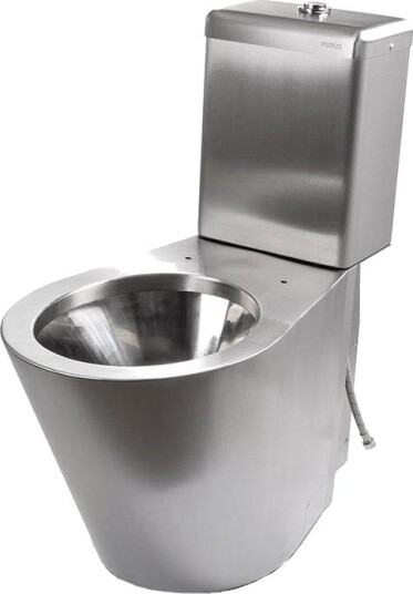 Purus V130 WC-stol rustfritt stål, Baderom