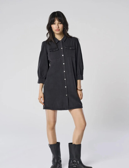 ONLY Onlfelica Dnm Dress Noos - Black - XS ONLY Onlfelica Dnm Dress Noos - Black - XS