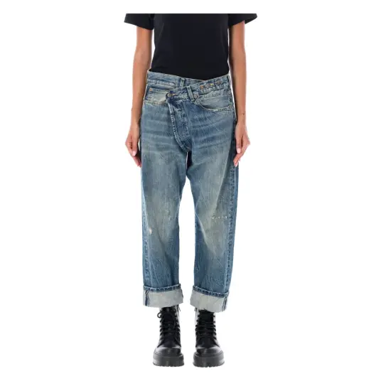 R13 Dame Jeans Blå W24,
