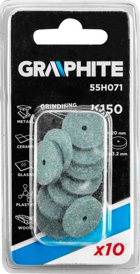 Graphite Slipeskive 55H071 20 × 2,0 mm 10 Stk.