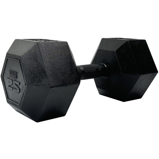 Master Fitness Nero Rubber Coated Hex