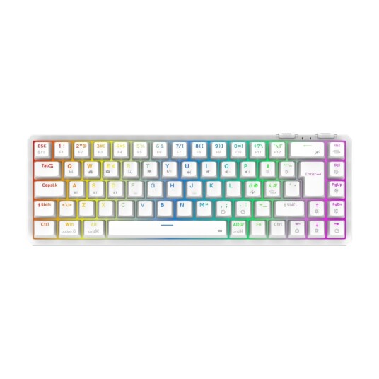 Cepter Explorer Mini trådløst gamingtastatur hvit CEXPLORERWH