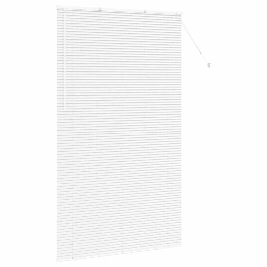 Vindu Persienne med gardiner Manual Hvit Aluminium