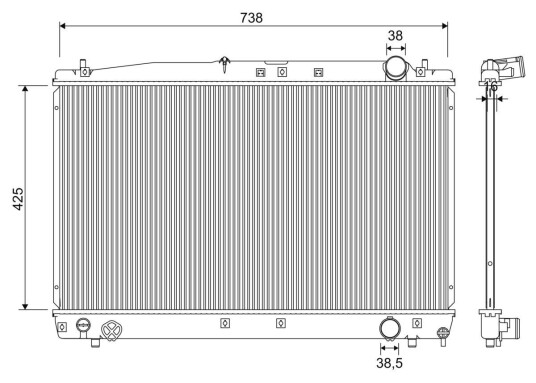 Radiator VALEO 701349