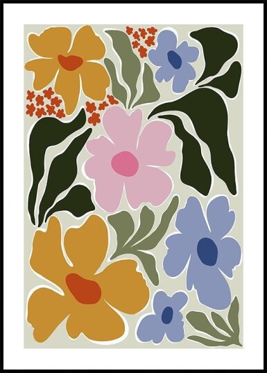 Nostalgic Flora Plakat Plakat / 100x150cm