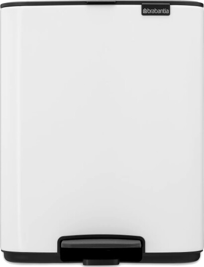 Brabantia Bo pedalbøtte 12 l White