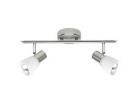 Brilliant Luca 35813/77 Loft-spotlights LED (RGB) E14 80 W Rustfrit stål Krom Hvid