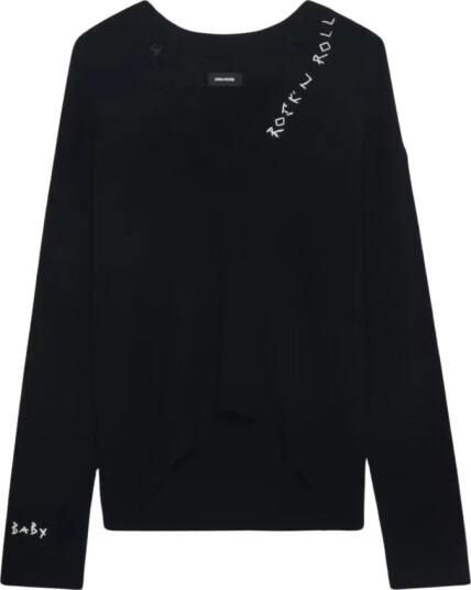 Zadig & Voltaire Dame Strikkevarer Svart M,