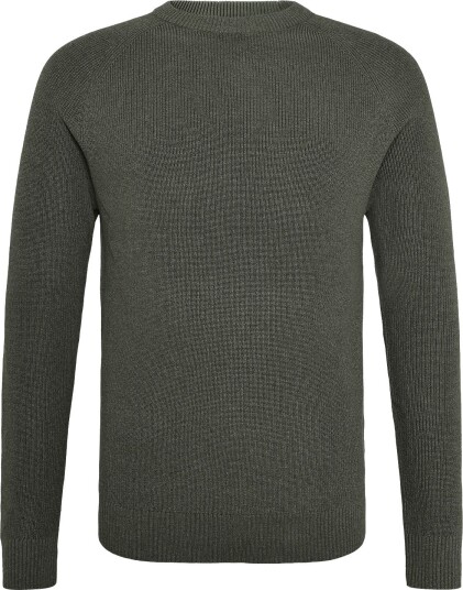 Lindbergh Ribbed L/S O Neck Knitribbed L/S O Neck Knit   ARMY   M
