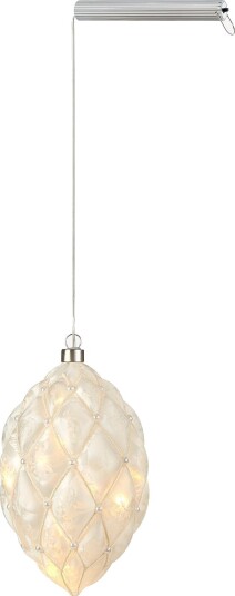 Markslöjd PEARL glass dekor 12 cm Hvit Takpendler