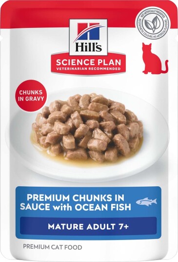 Hill'S Science Plan Våtfôr Science Plan Adult Mature 7+ Sparepakke Havfisk 48 X 85 G