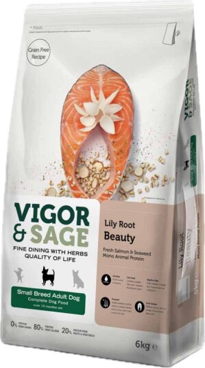 Vigor & Sage Beauty Lilly Root Small Adult Tørrfôr til Hund 6 kg