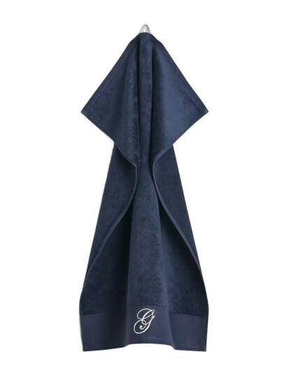 GANT Embroidery Towel 30X50 - Navy - 30X50 GANT Embroidery Towel 30X50 - Navy - 30X50