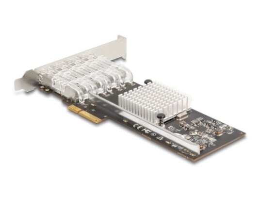 Delock Pci Express X4 Karte Zu 4 X Sfp Slot Gigabit Lan I350 Delock Pci Express X4 Karte Zu 4 X Sfp Slot Gigabit Lan I350