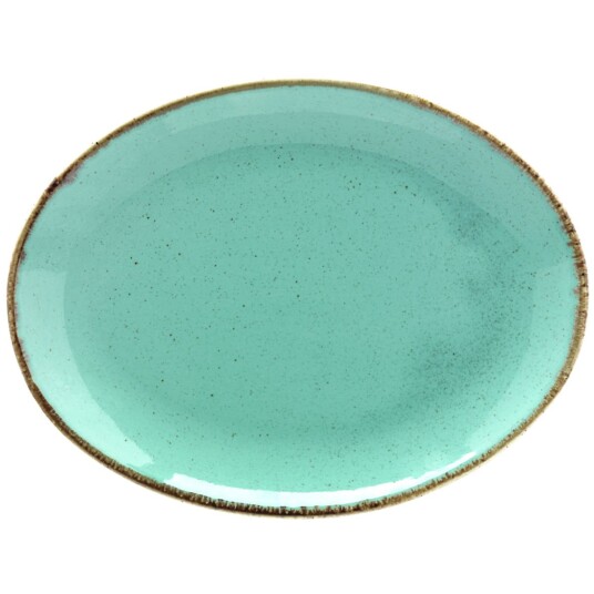 Vega Serveringsfat Sidina ovalt 24x18x2.8 cm Turkis Oval 6 Stykk / Forpakning